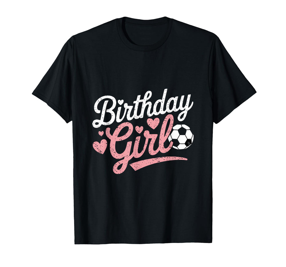 Birthday Soccer Hearts Fun T-Shirt - Minimalist Print for Adults