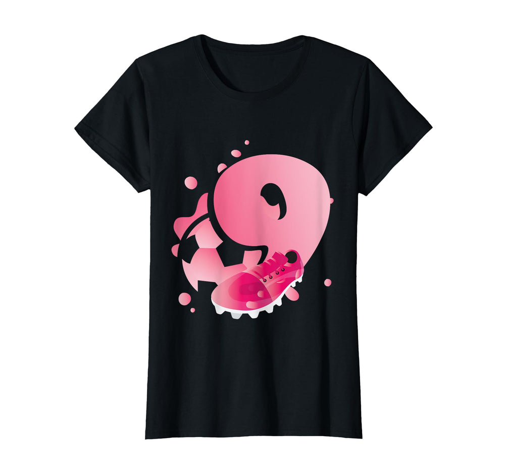 9Th Birthday Soccer Player T-Shirt - Casual Everyday Wear for Adults