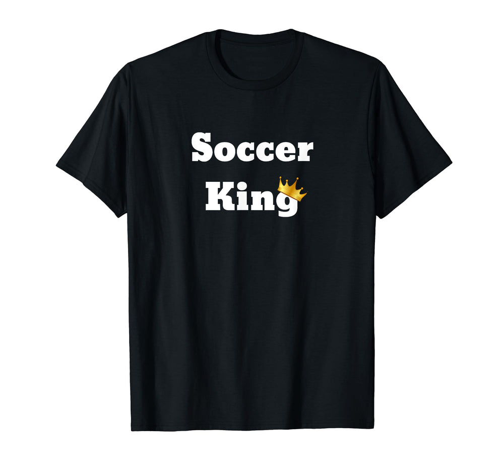 Fun Soccer King T-Shirt - Novelty Apparel for Adults
