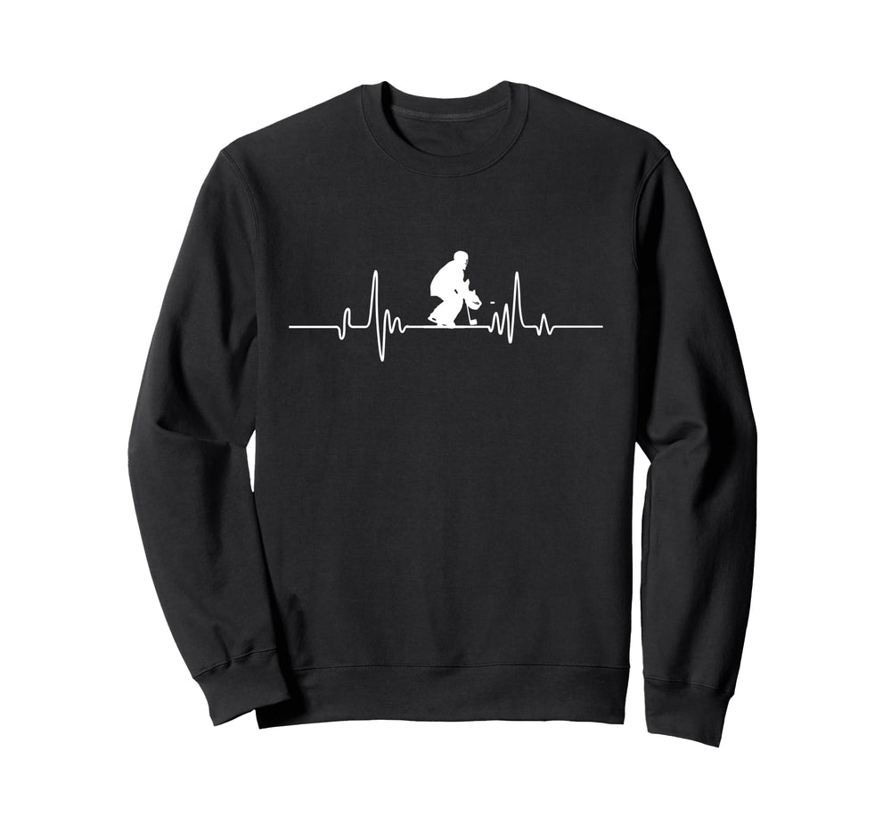 Ice Hockey Player Goalkeeper Ice Hockey Sweatshirt - Unique Graphic Unisex