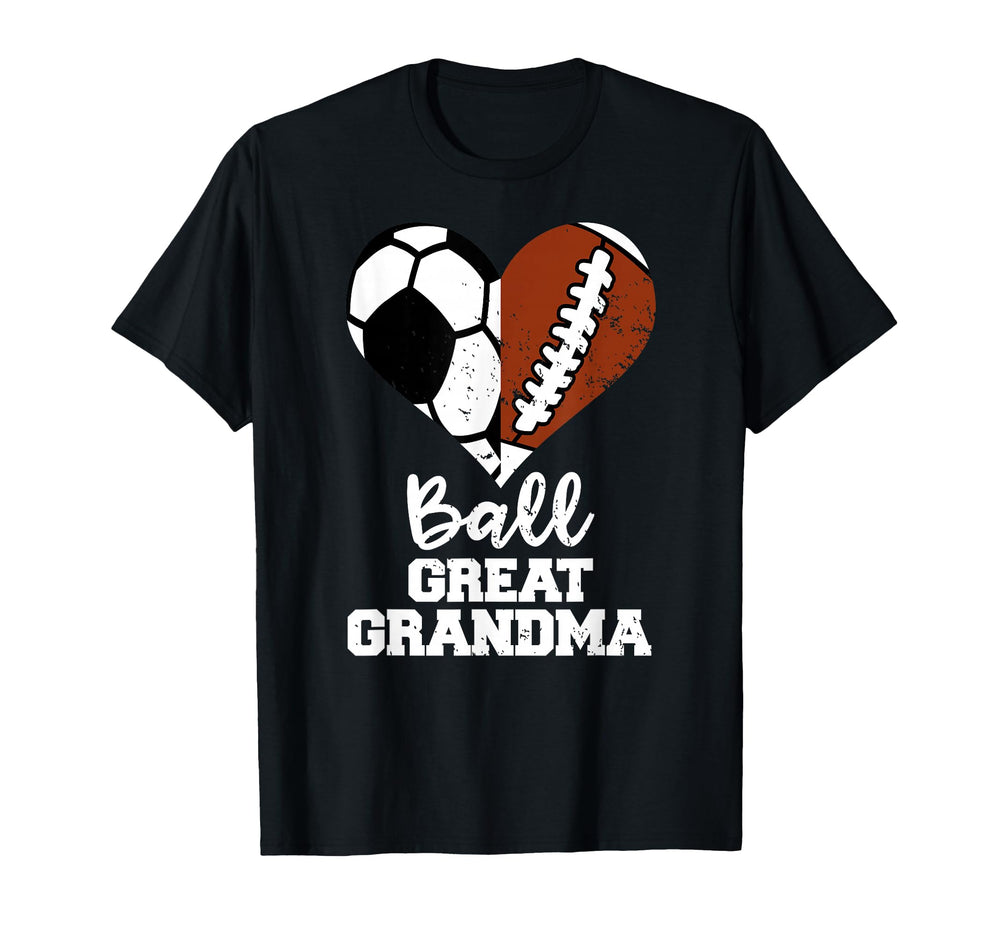 Ball Great Grandma Heart Funny T-Shirt - Casual Everyday Wear Unisex