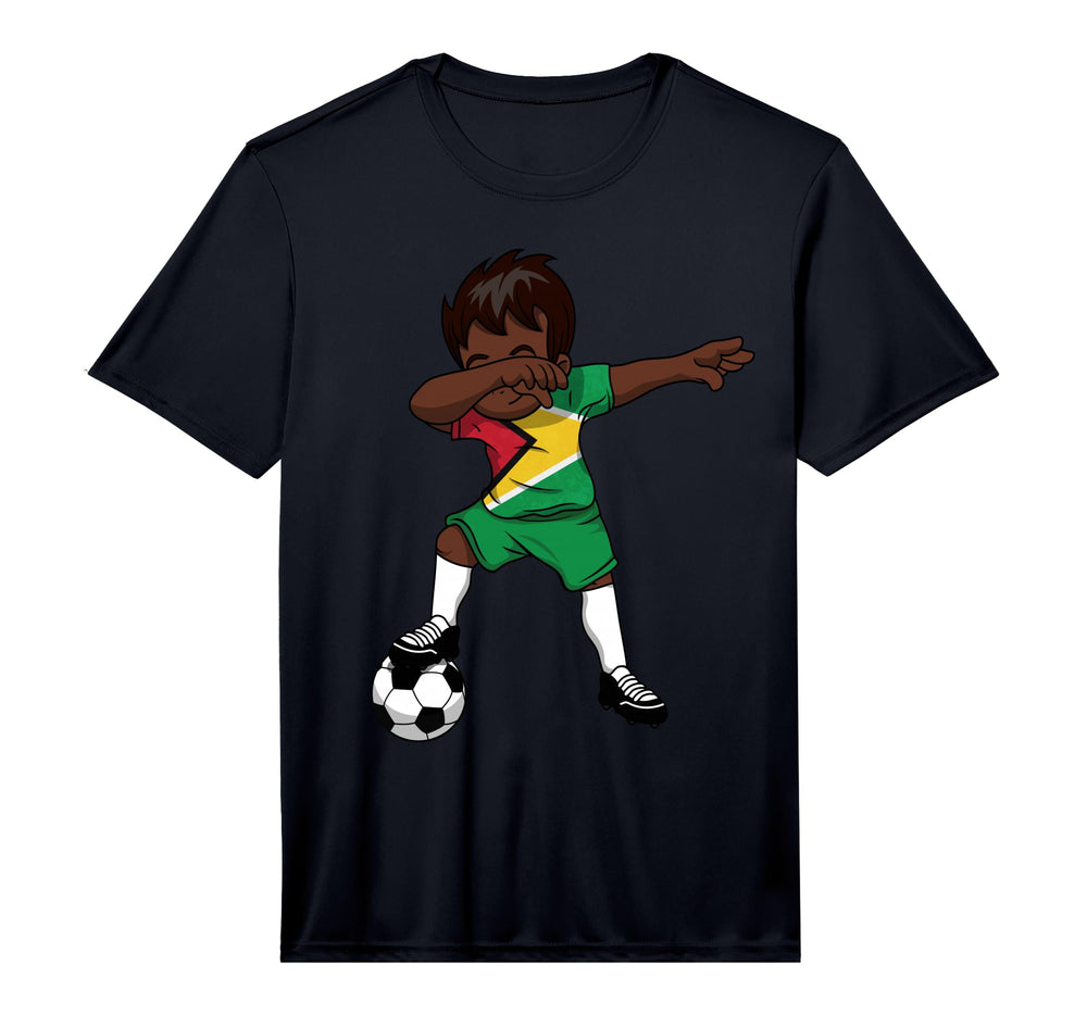 Dabbing Soccer Guyana Guyanese T-Shirt - Custom Art Print Unisex