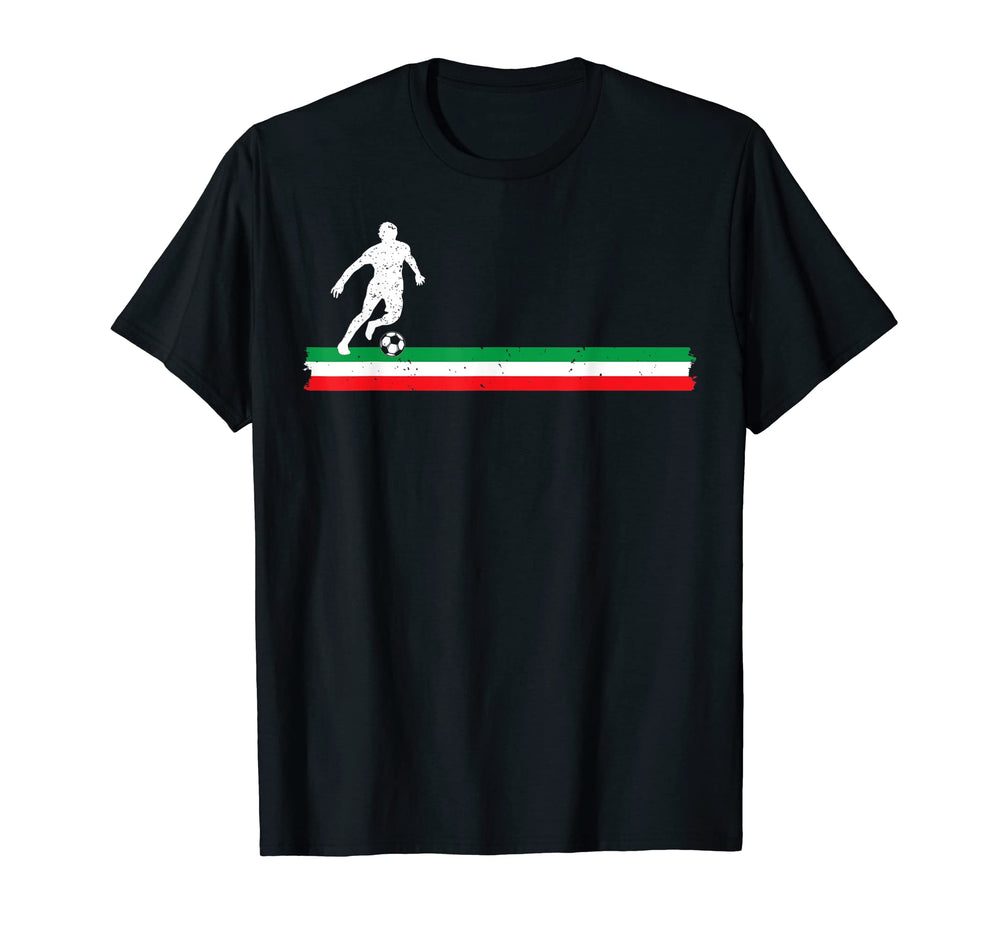 Italian Soccer Player Italy Flag Futbol T-Shirt - Minimalist Print Unisex
