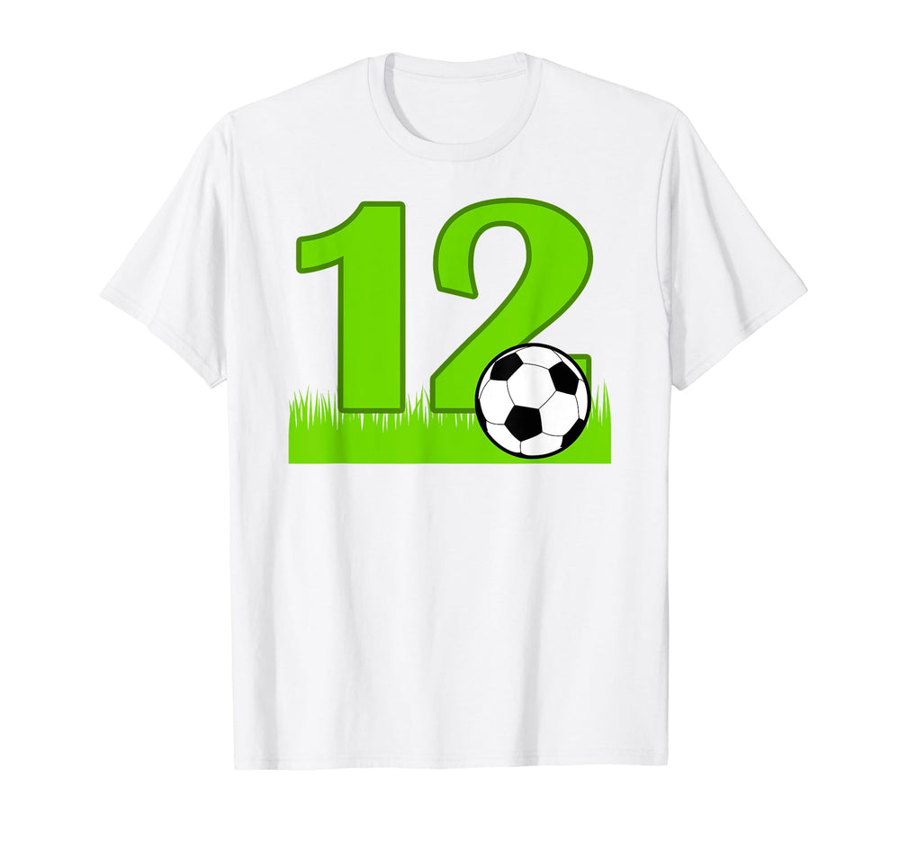 12Th Birthday Soccer 12 Years Old T-Shirt - Fun Novelty Design for Adults