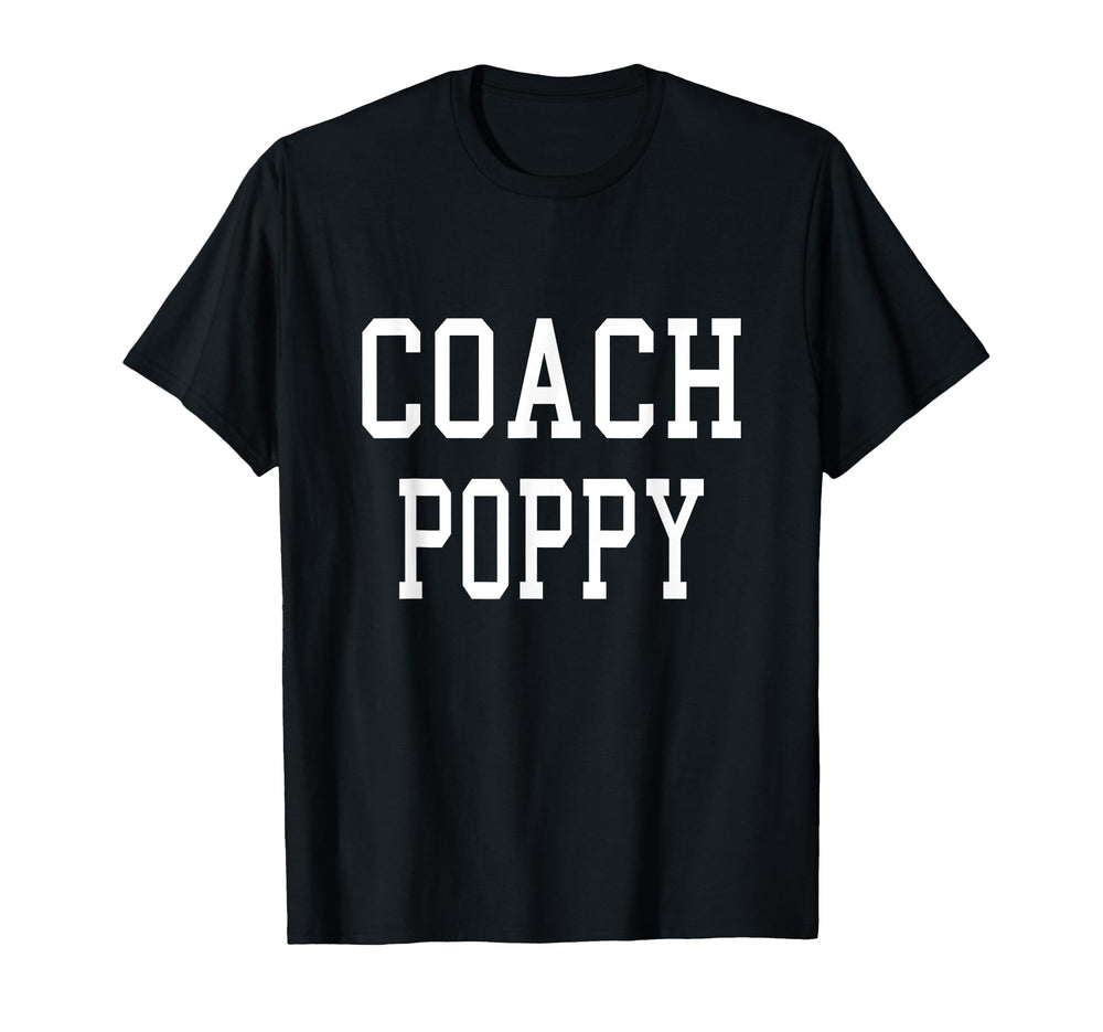 Coach Poppy Custom Football Soccer T-Shirt - Fun Novelty Design Men Women