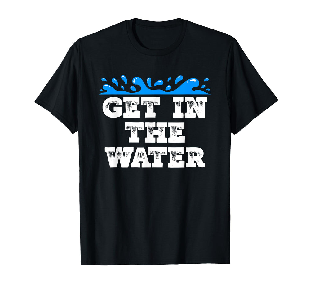 Get Water Swim Team Coach Swimmer T-Shirt - Casual Everyday Wear for Adults