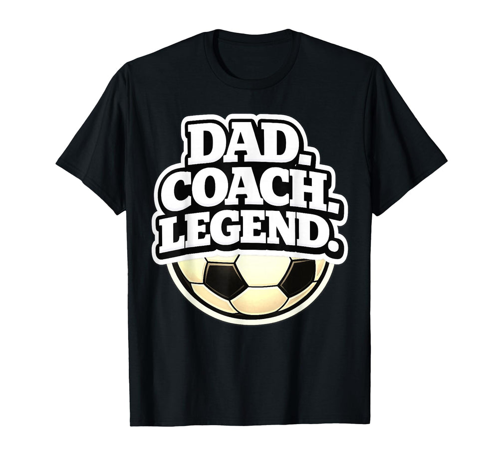 Dad Coach Legend Funny Soccer Dad T-Shirt - Trendy Graphic Unisex