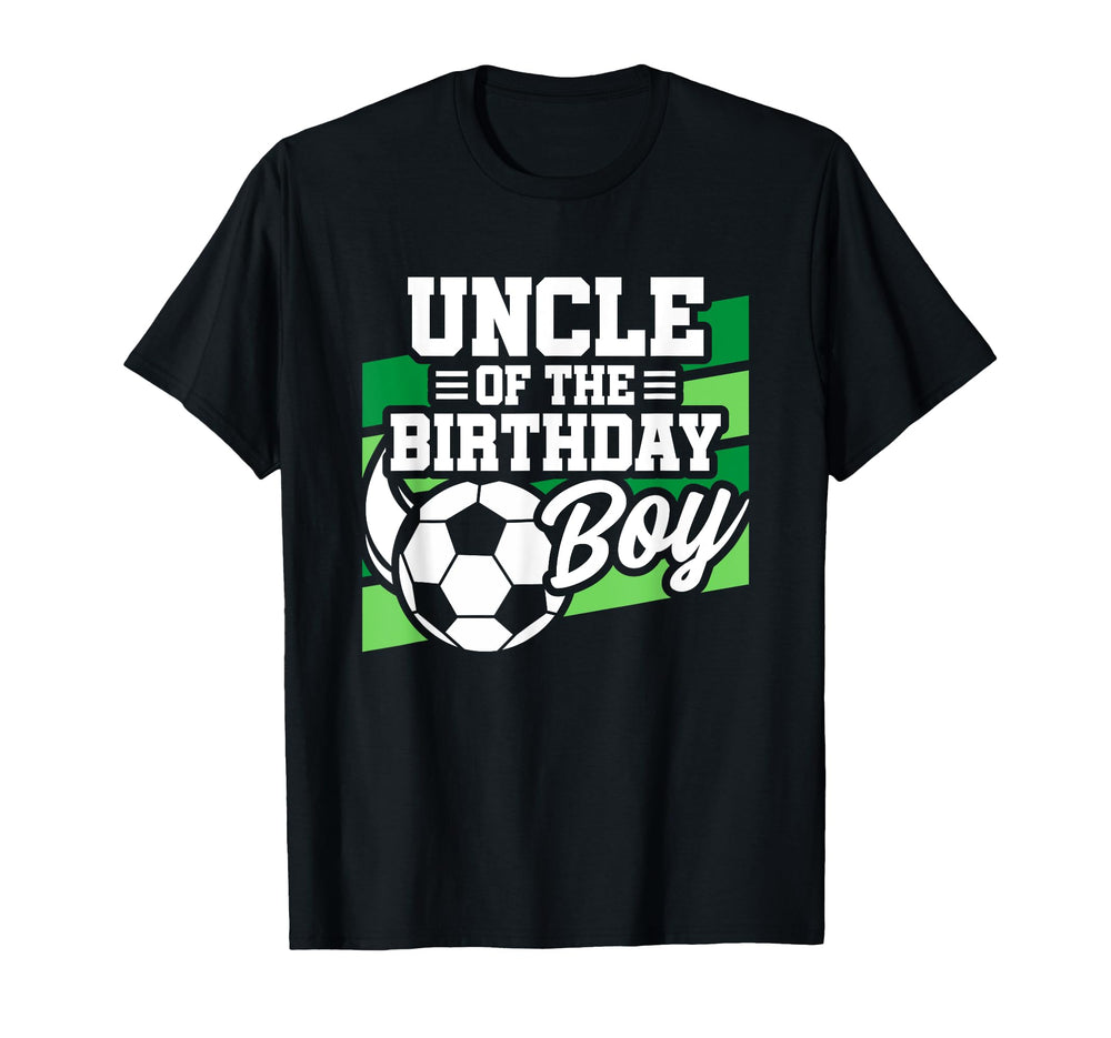 Soccer Birthday Birthday Uncle T-Shirt - Custom Art Print for Adults