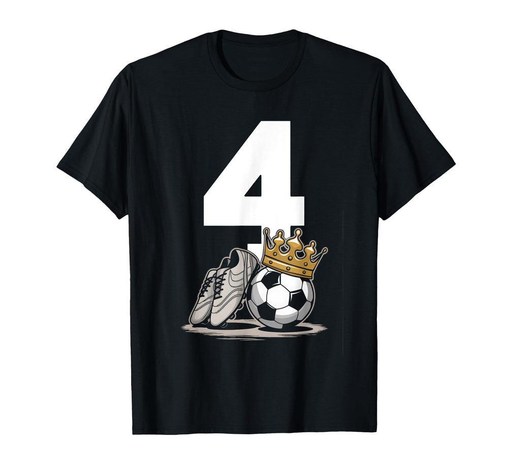4 Soccer Birthday Gift Soccer Fan Sports T-Shirt - Novelty Apparel Unisex