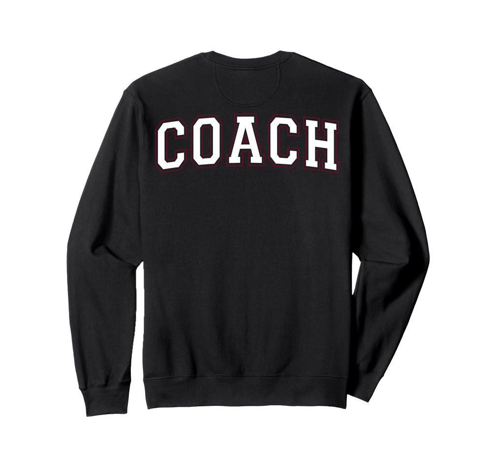 Coach Sports Trainer Varsity White And Sweatshirt - Graphic Print Unisex