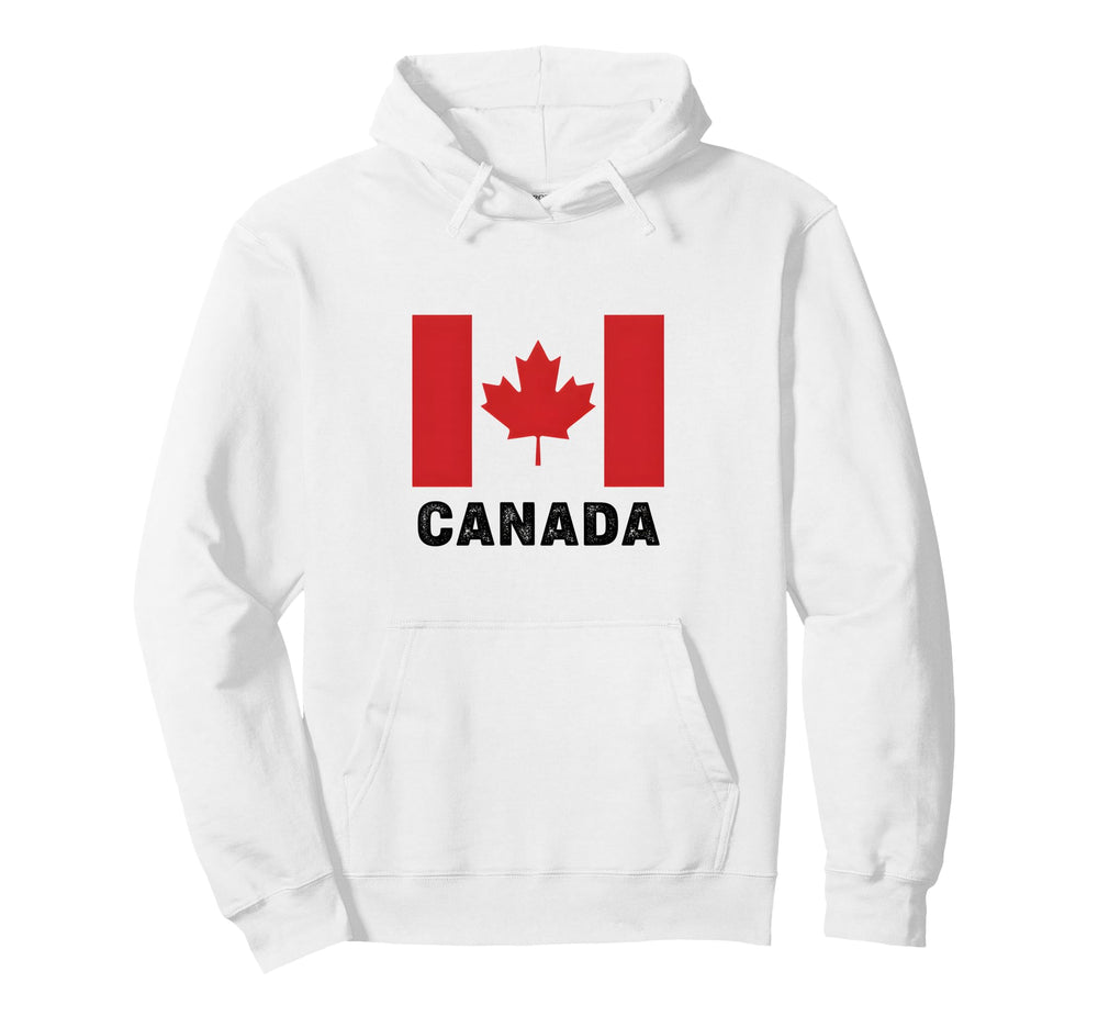 Retro10 Canada Soccer Football Flag Hoodie - Minimalist Print Men Women
