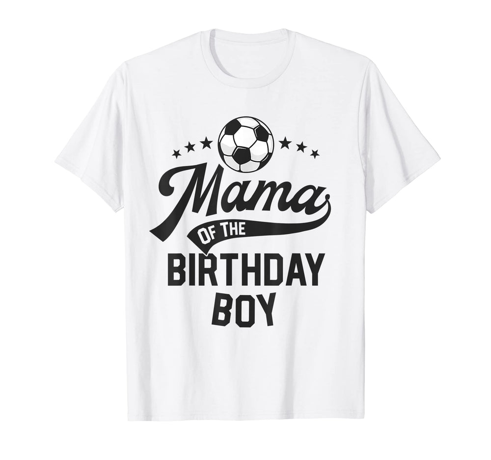 Mama Birthday Soccer Themed Party T-Shirt - Aesthetic Graphic for Adults