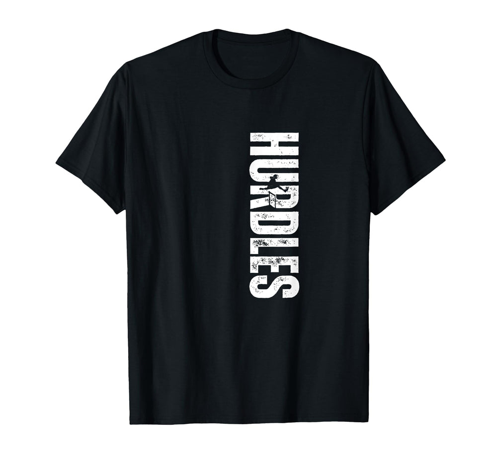 Hurdles Coach Distressed Hurdles T-Shirt - Unique Graphic Men Women
