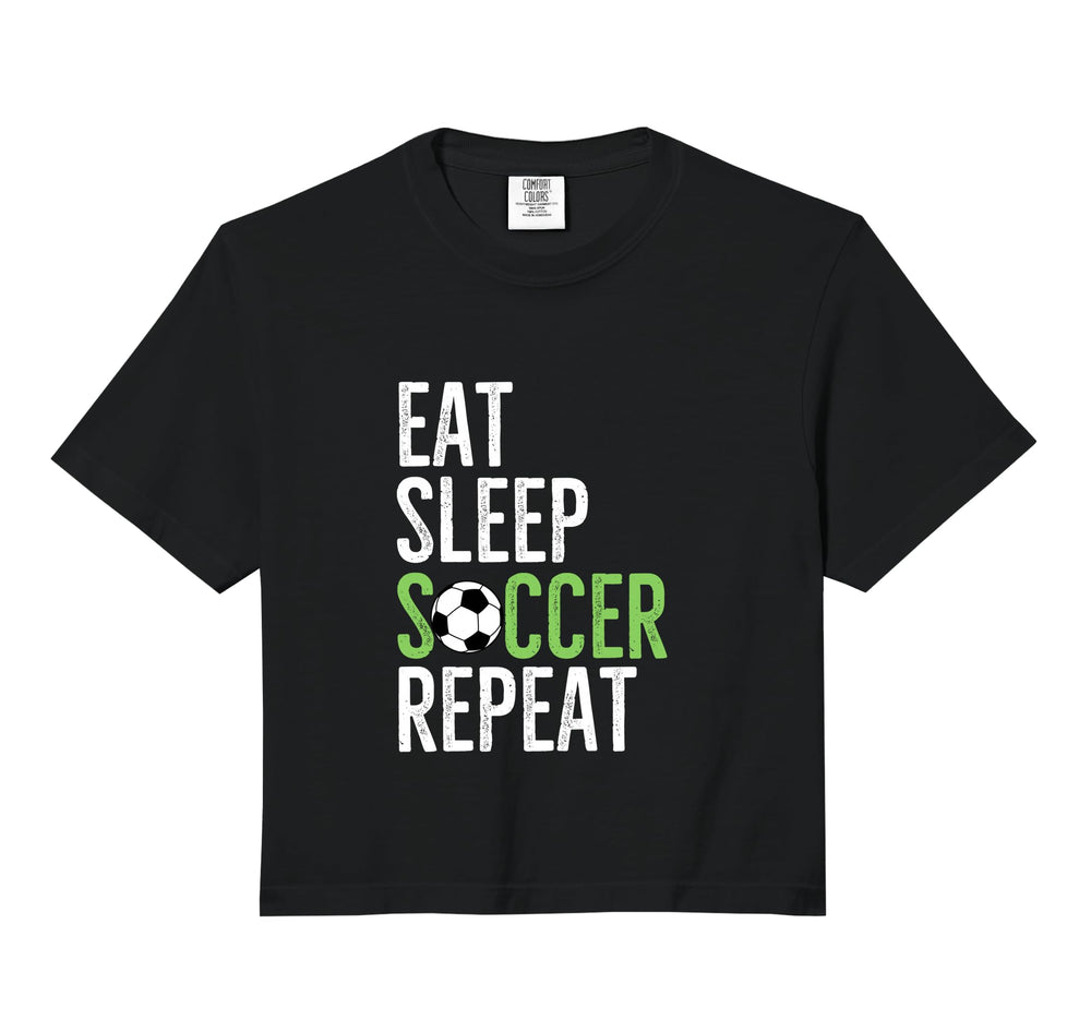Eat Sleep Soccer Repeat Sport Player Hoodie - Aesthetic Graphic Unisex