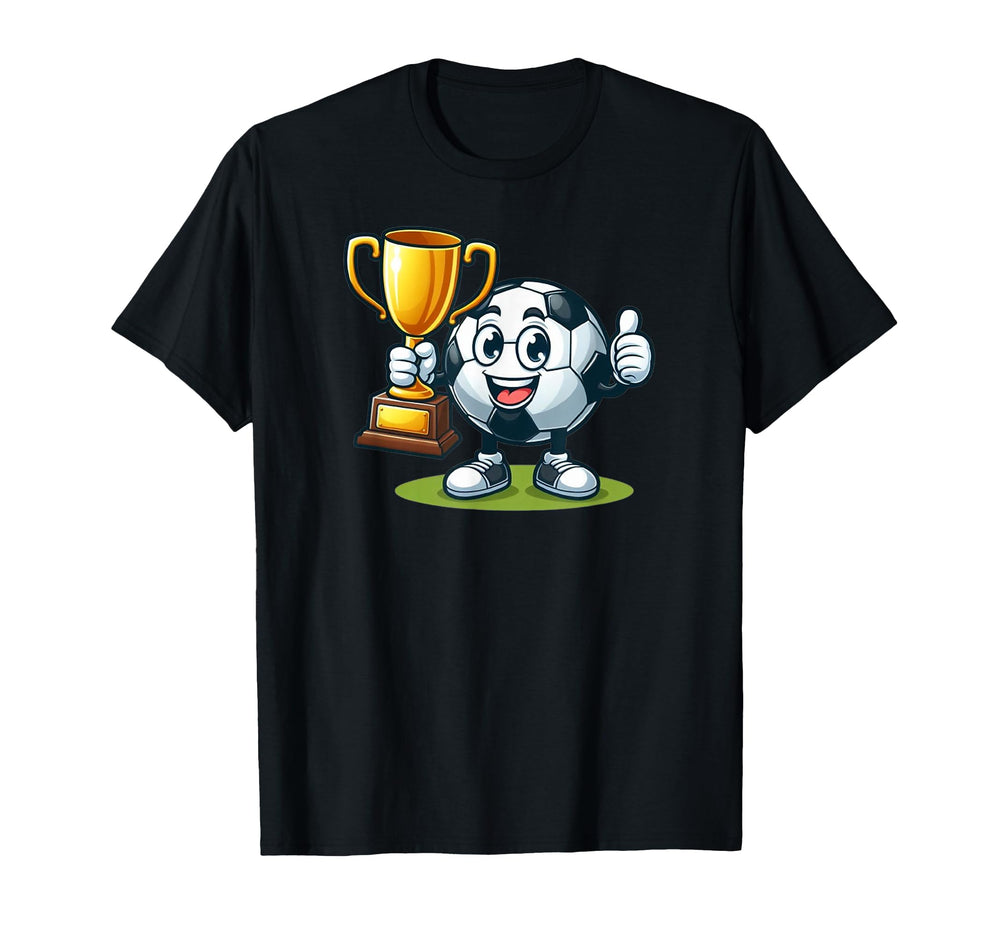 Soccer Trophy Winner Champions Soccer T-Shirt - Trendy Graphic for Adults