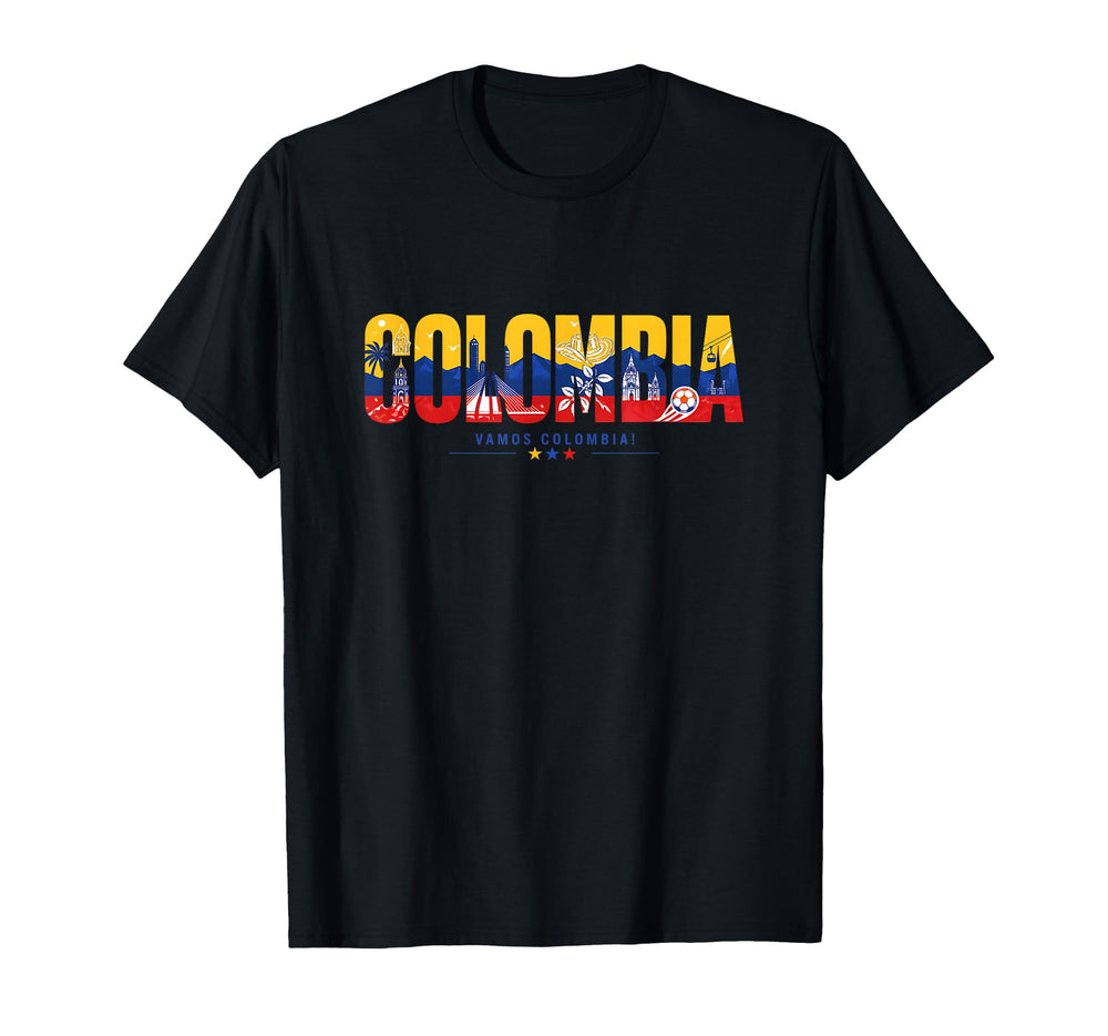 Colombia Soccer Vamos Colombia Football T-Shirt - Aesthetic Graphic Unisex