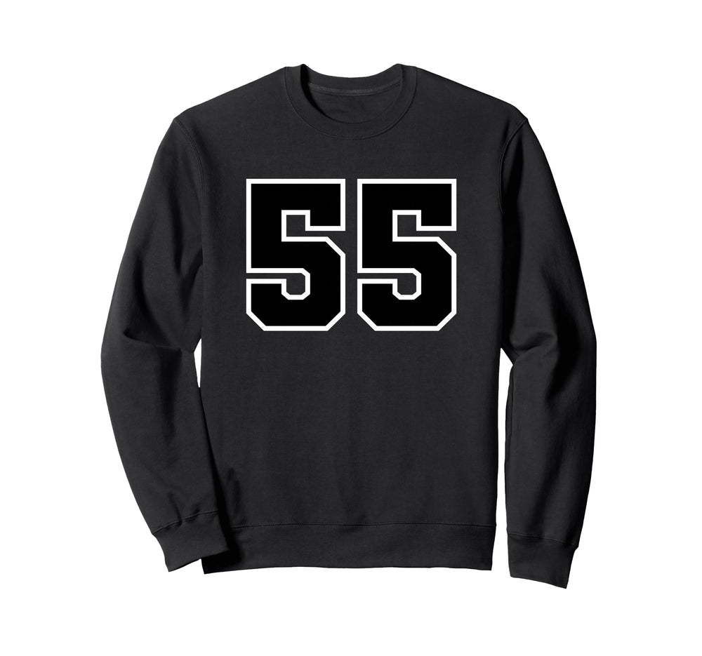 Sport Team Number 55 Sweatshirt - Custom Art Print Men Women