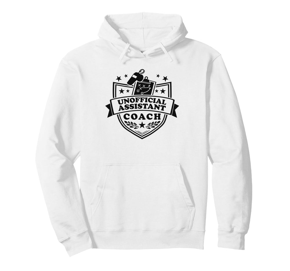 Unofficial Assistant Coach Funny Hoodie - Aesthetic Graphic for Adults