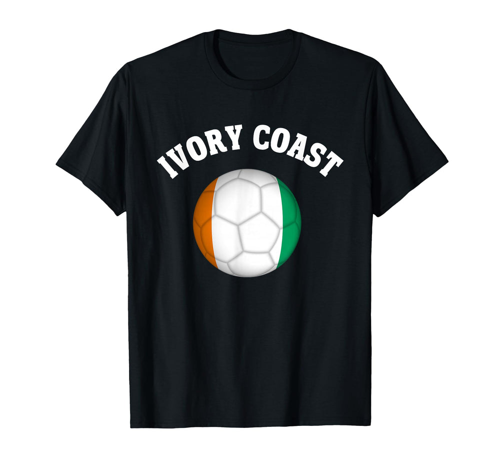Ivory Coast Soccer T-Shirt - Minimalist Print for Adults