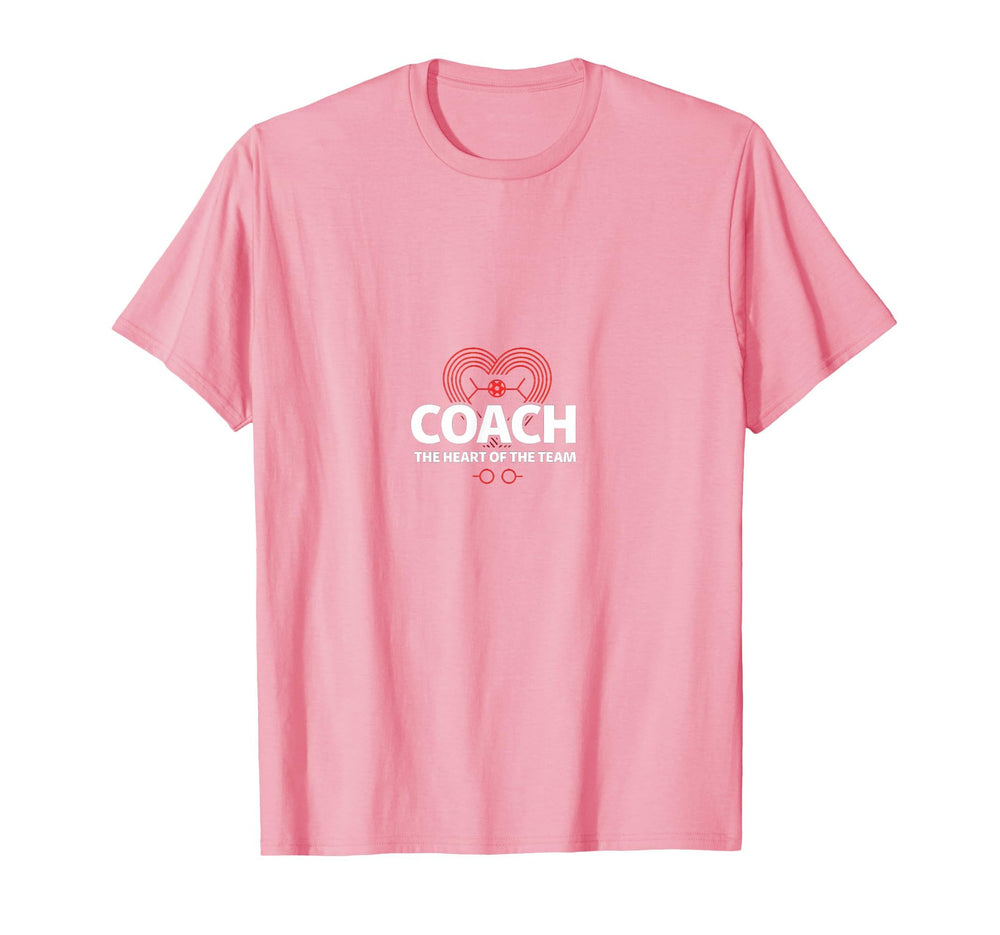 Soccer Coach Heart Team Inspiring Baseball T-Shirt - Unique Graphic Unisex