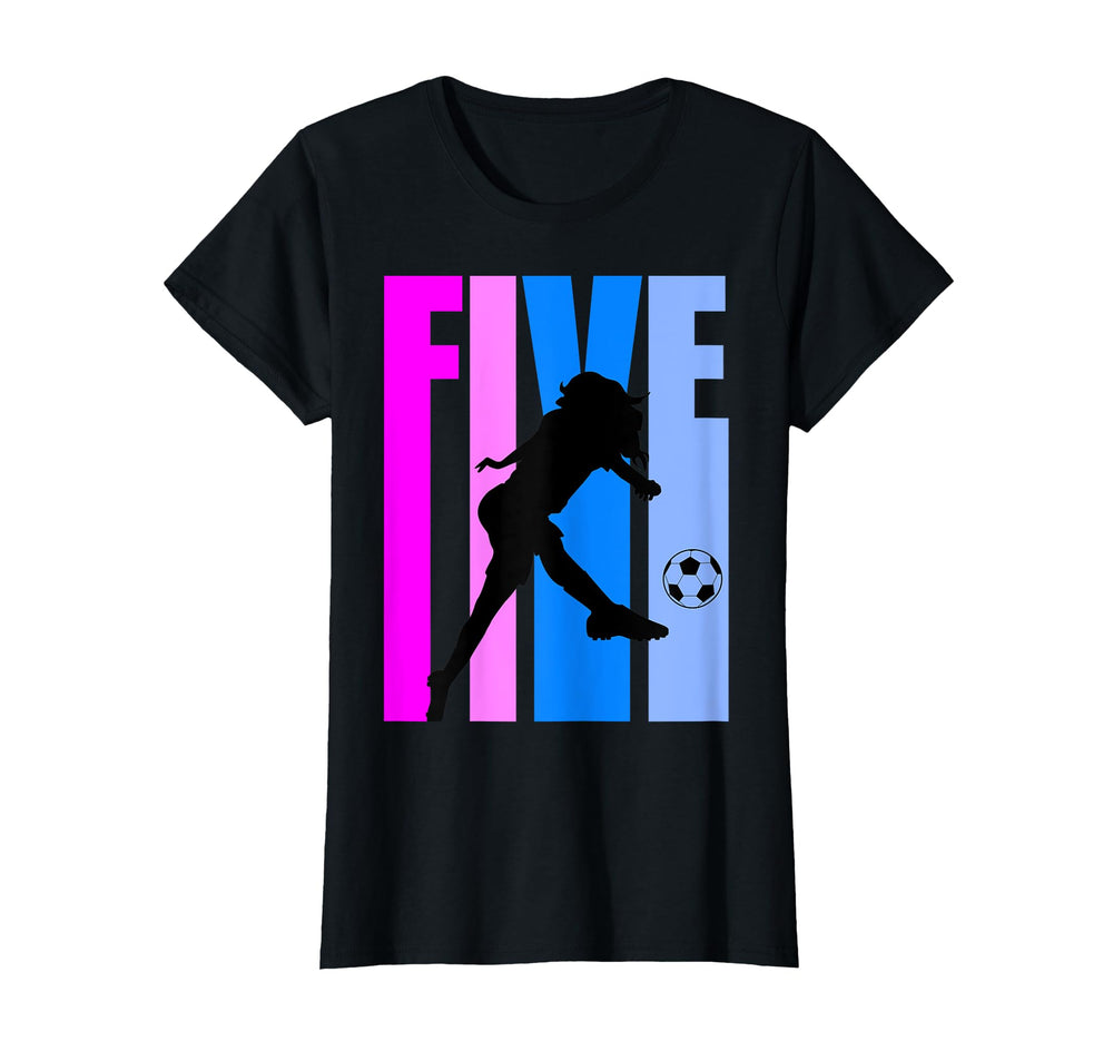 5Th Soccer Birthday Goals Score T-Shirt - Streetwear Style for Adults