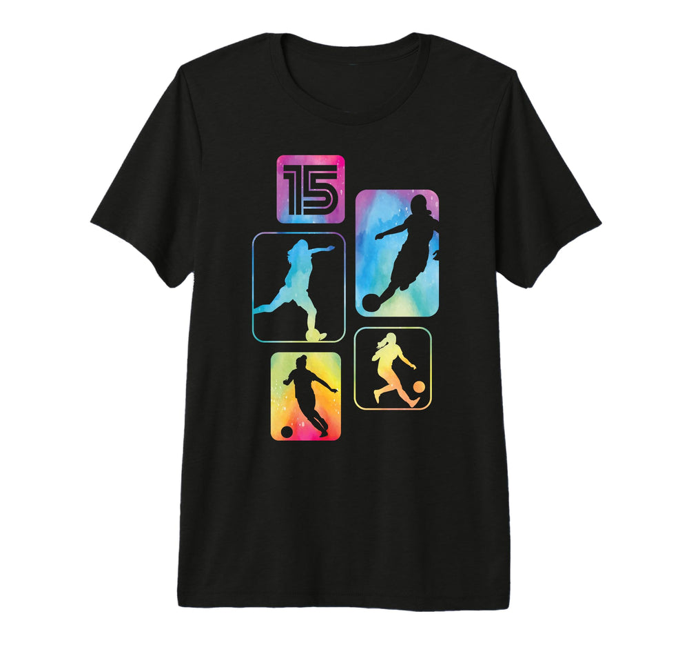 15Th Birthday Soccer Player Football T-Shirt - Novelty Apparel for Adults