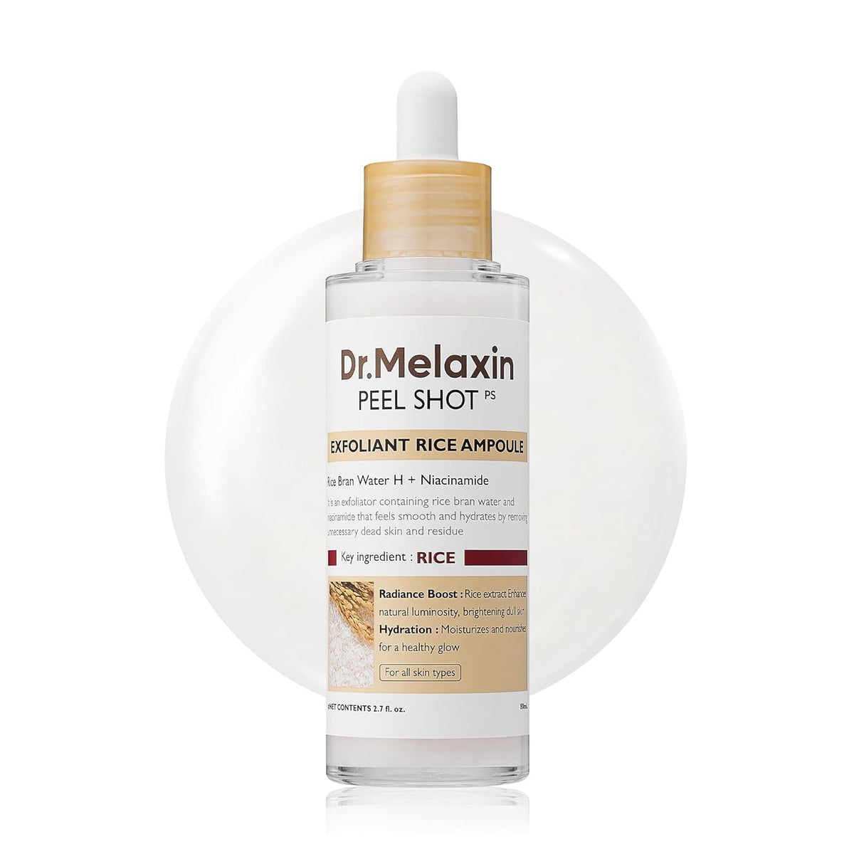 Dr. Melaxin Peel Shot Exfoliant Rice Ampoule - Snipetell