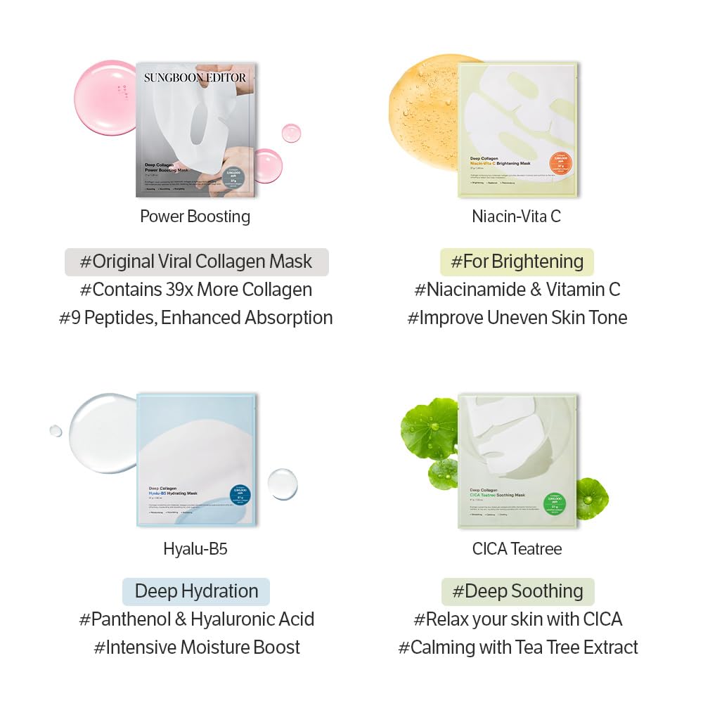 Sungboon Editor Deep Collagen Power Boosting Mask - Snipetell