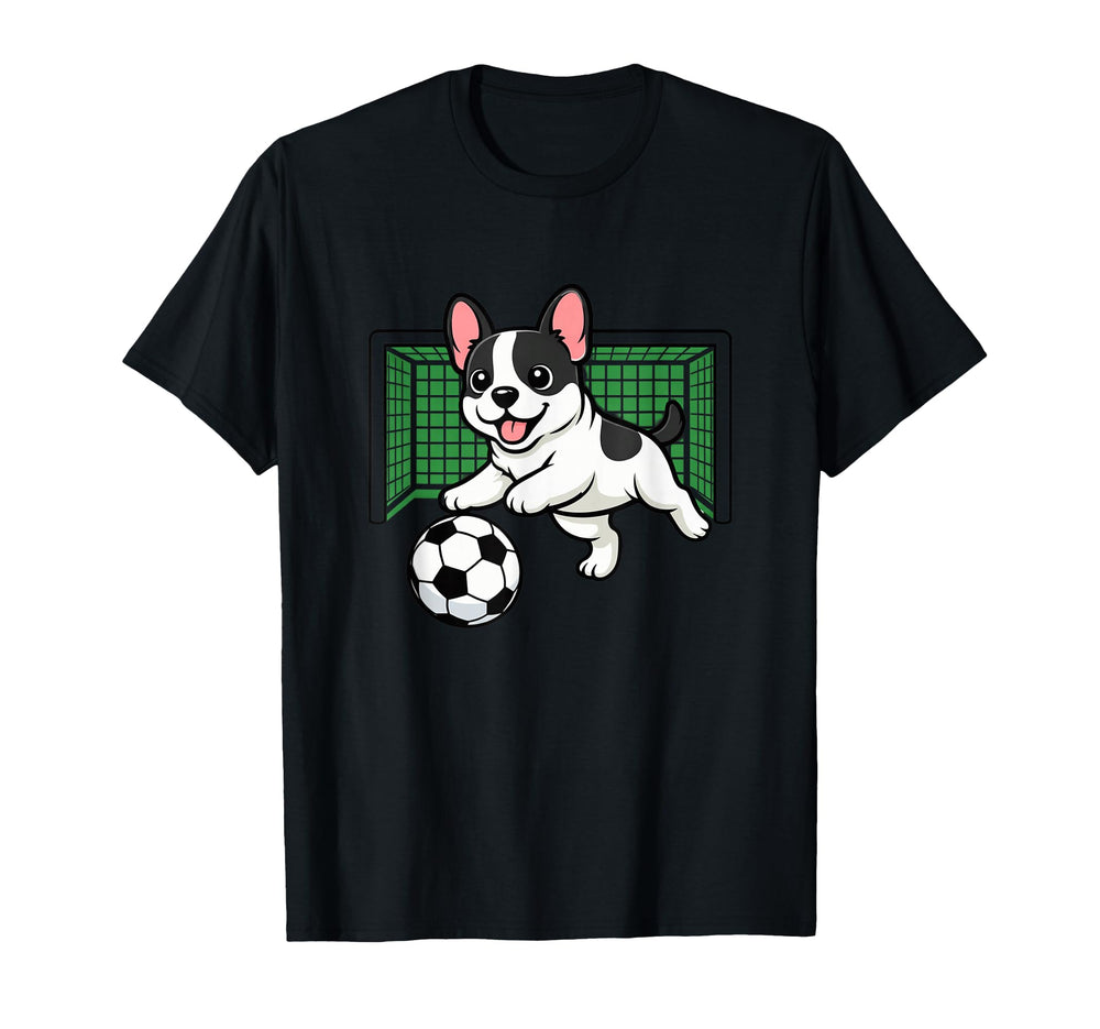 Goalkeeper Puppy French Bulldogs T-Shirt - Aesthetic Graphic Men Women