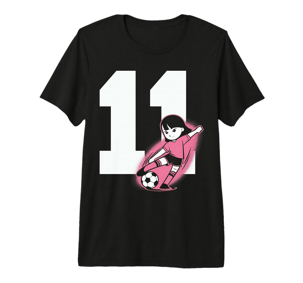 11 Soccer Birthday Gift Soccer Fan T-Shirt - Fun Novelty Design for Adults