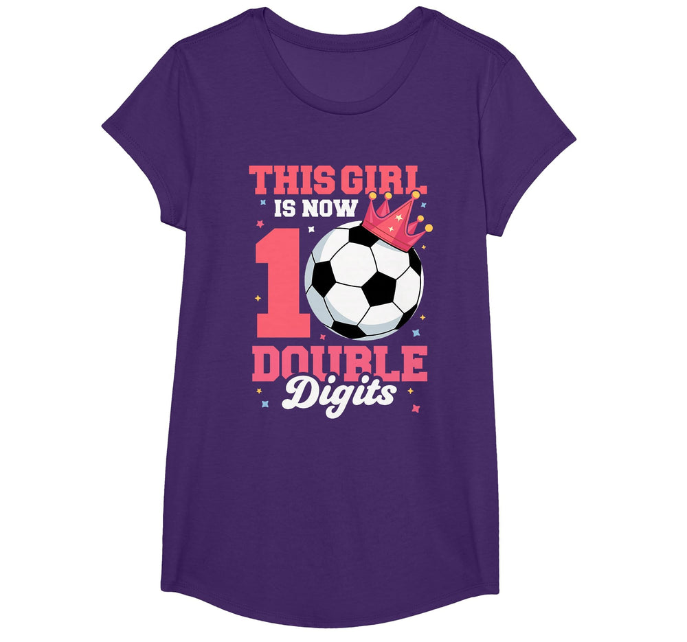 This Is Now Double Digits Soccer 10Th T-Shirt - Fun Novelty Design Unisex