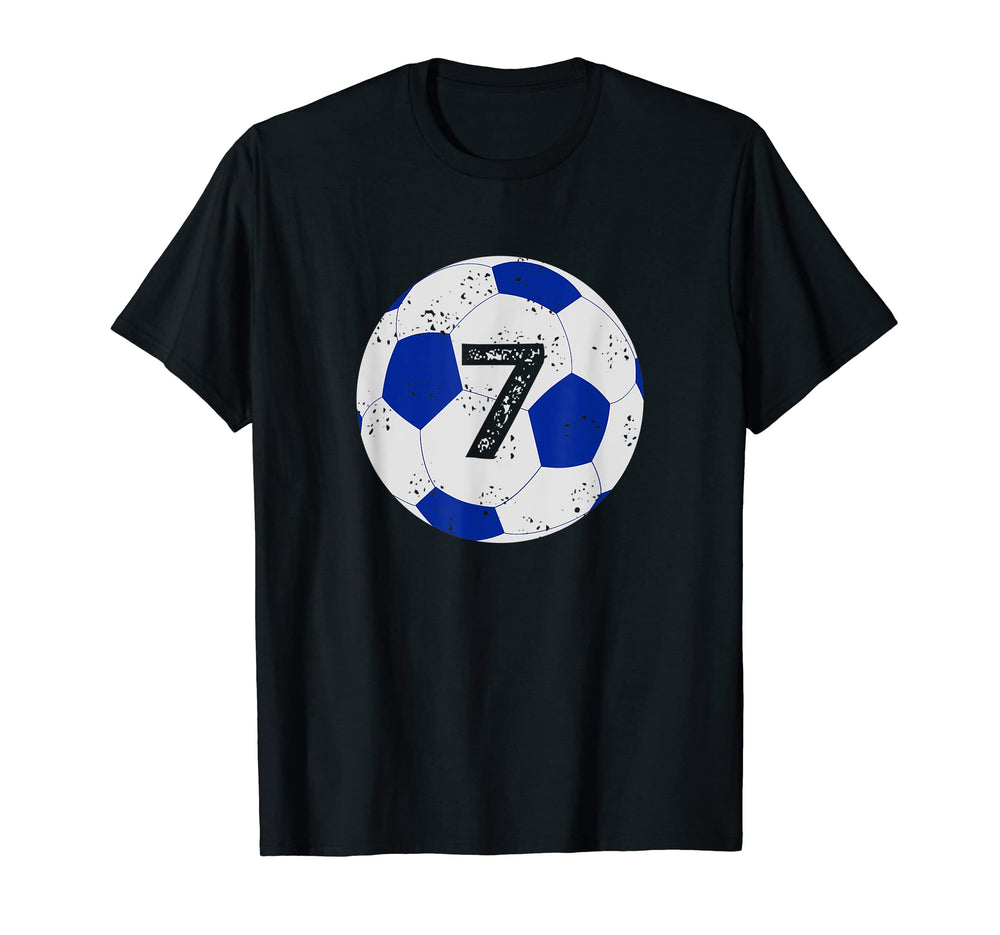 7 Year Old 7Th Birthday Soccer Lover T-Shirt - Aesthetic Graphic Men Women