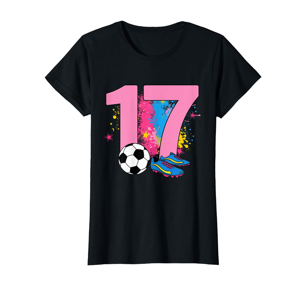 17Th Birthday Soccer Player Football 17 T-Shirt - Unique Graphic Unisex