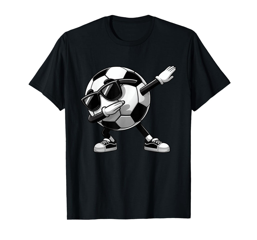 Dabbing Soccer Ball Soccer Sports T-Shirt - Aesthetic Graphic for Adults