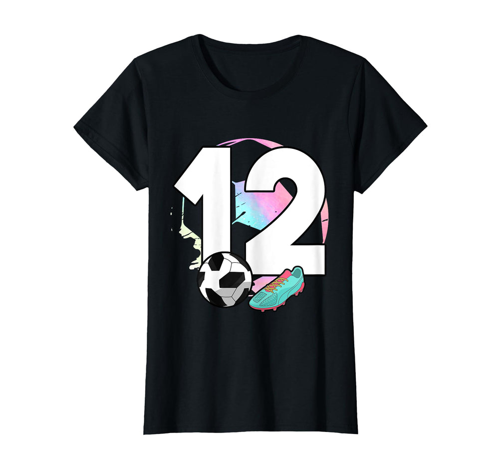 12Th Birthday Soccer Player Football T-Shirt - Minimalist Print for Adults