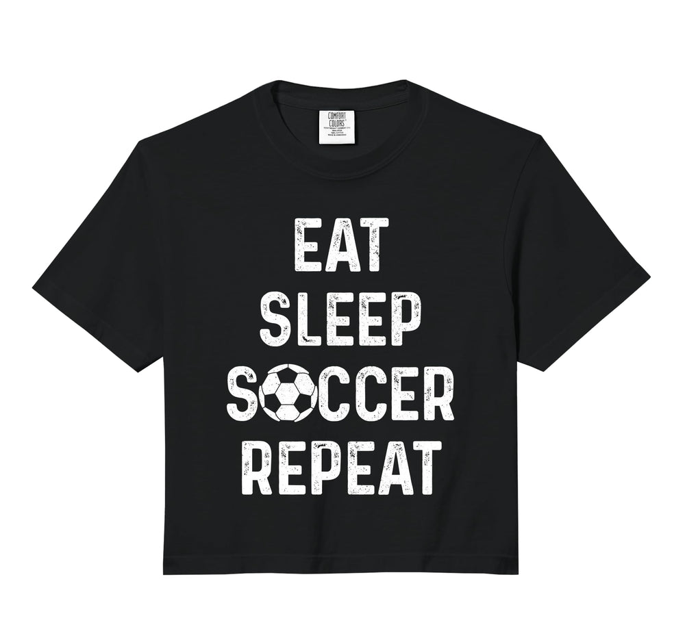 Eat Sleep Soccer Repeat Soccer Sweatshirt - Aesthetic Graphic Unisex