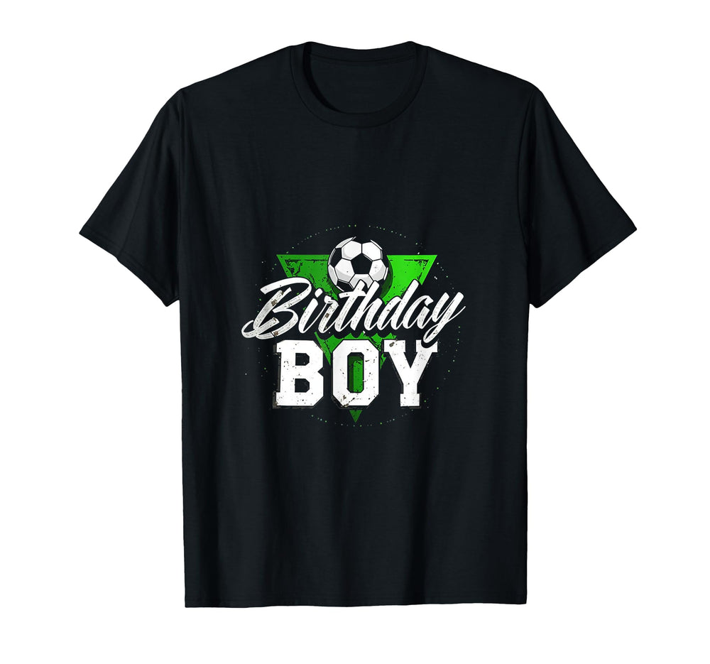 Birthday Birthday Soccer T-Shirt - Graphic Print for Adults