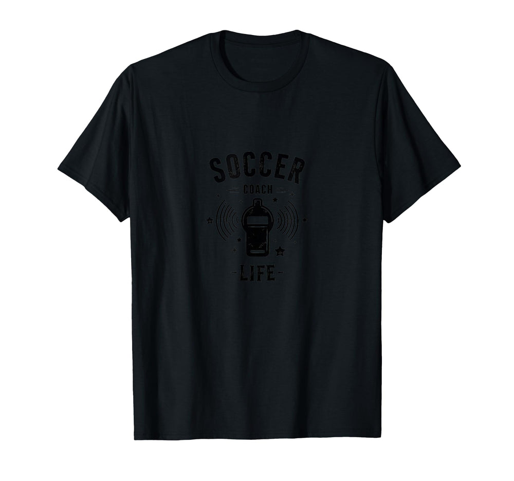 Soccer Coach Life Whistle Blowing T-Shirt - Unique Graphic for Adults