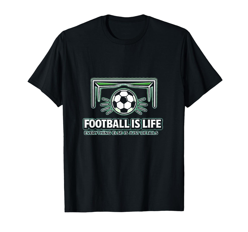 Football Is Life Goal Hmfl Brand T-Shirt - Casual Everyday Wear for Adults