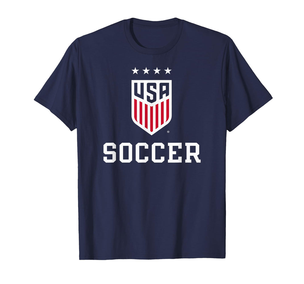 United States Soccer Icon Navy Uswnt T-Shirt - Trendy Graphic for Adults