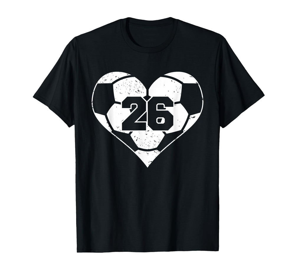 Soccer Number 26 Jersey Funny Soccer T-Shirt - Aesthetic Graphic Unisex