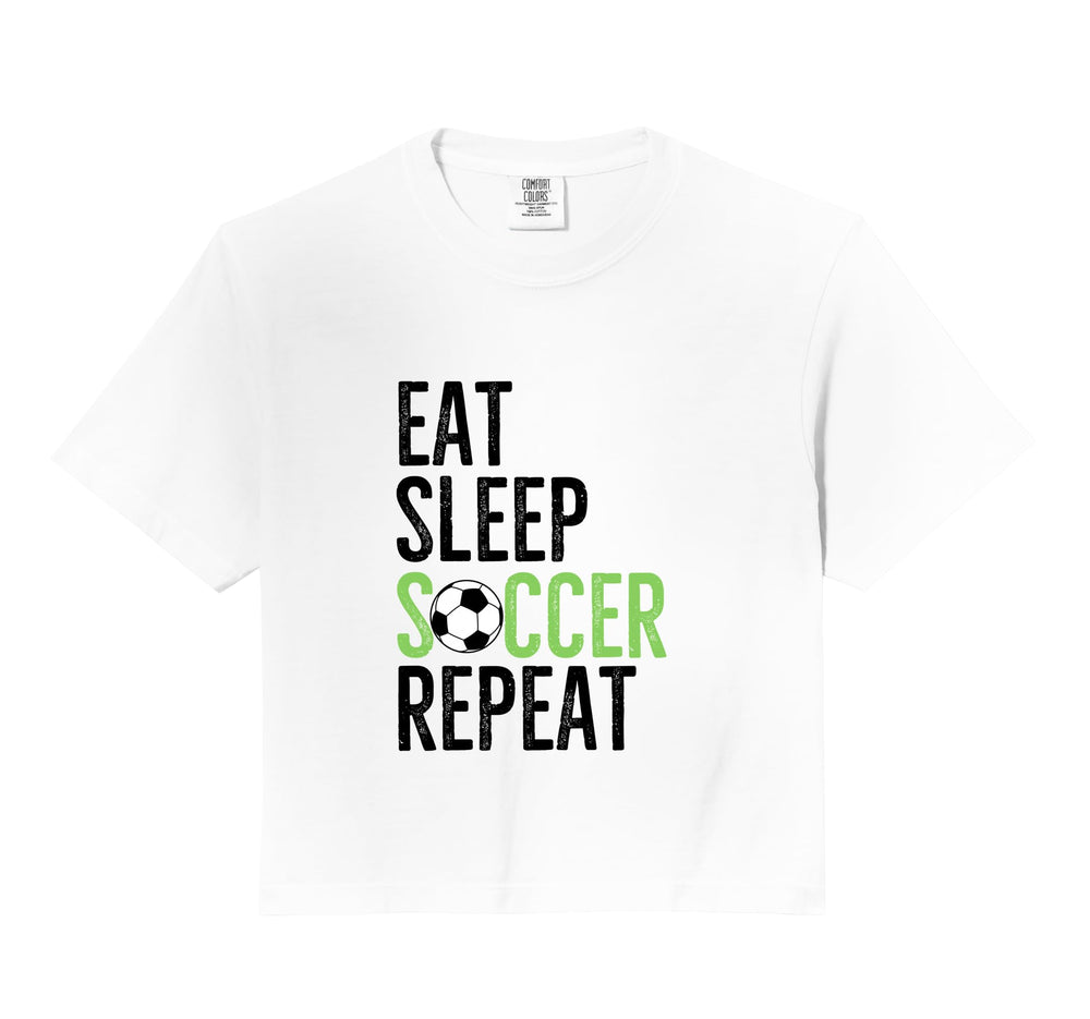 Eat Sleep Soccer Repeat Sport Player Hoodie - Fun Novelty Design Men Women