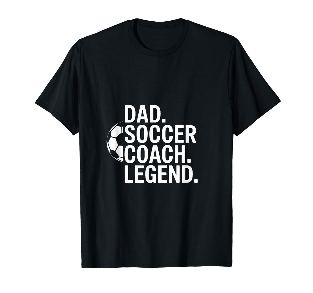 Dad Soccer Coach Legend T-Shirt - Aesthetic Graphic for Adults