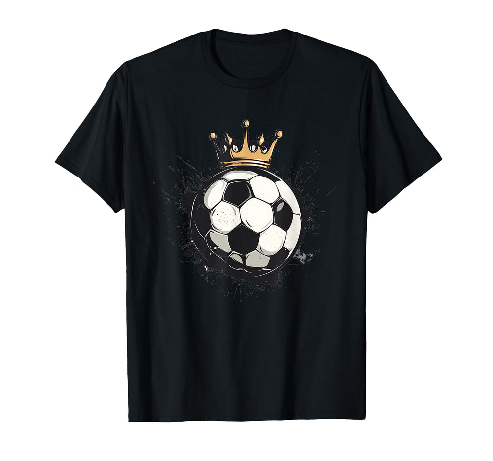 Awesome Soccer Crown Costume Ball King T-Shirt - Streetwear Style Unisex