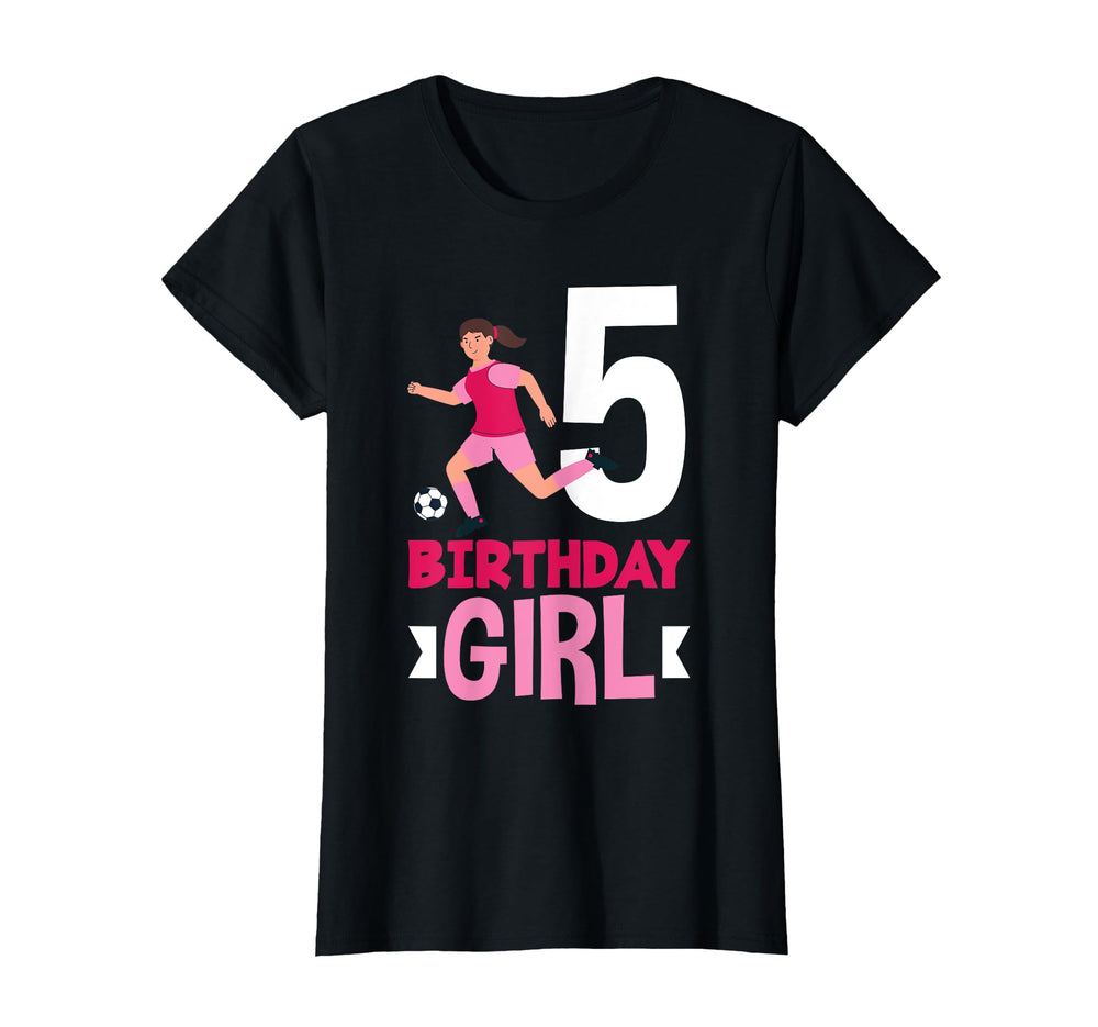 5Th Birthday 5 Years Soccer Football T-Shirt - Streetwear Style Men Women