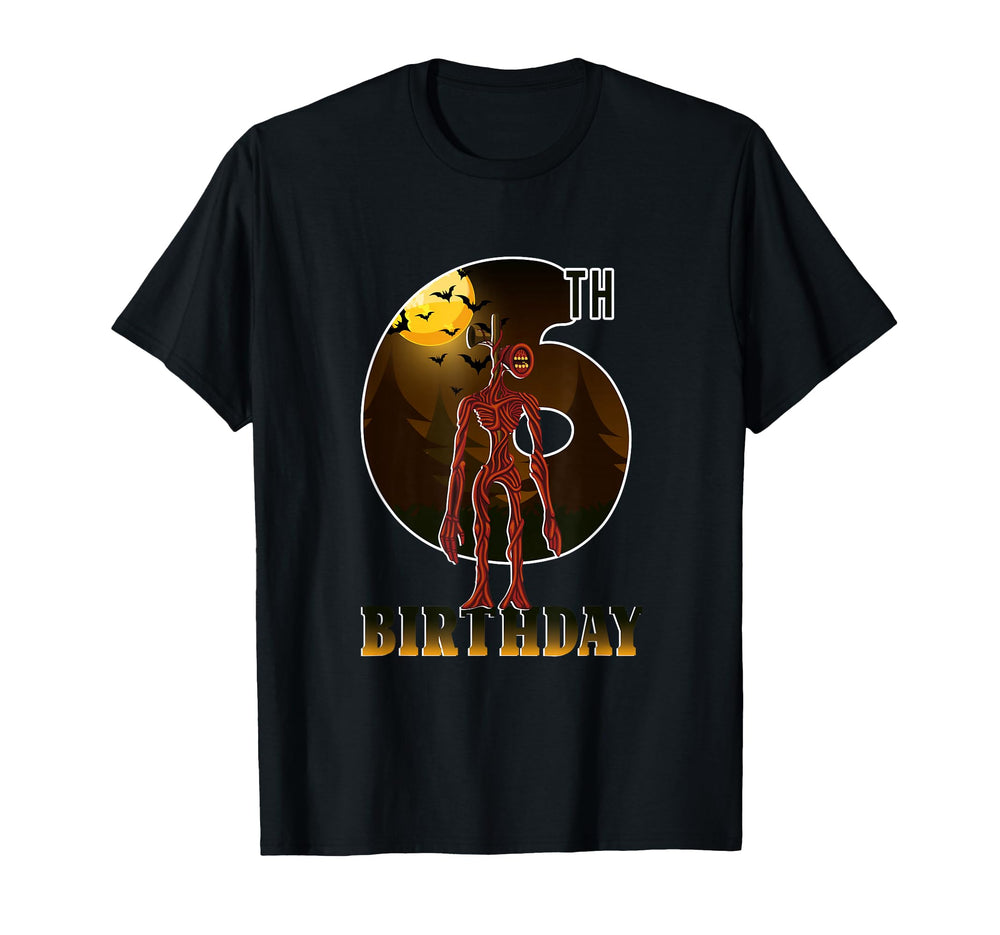 Happy Birthday And Siren Heand T-Shirt - Fun Novelty Design Men Women