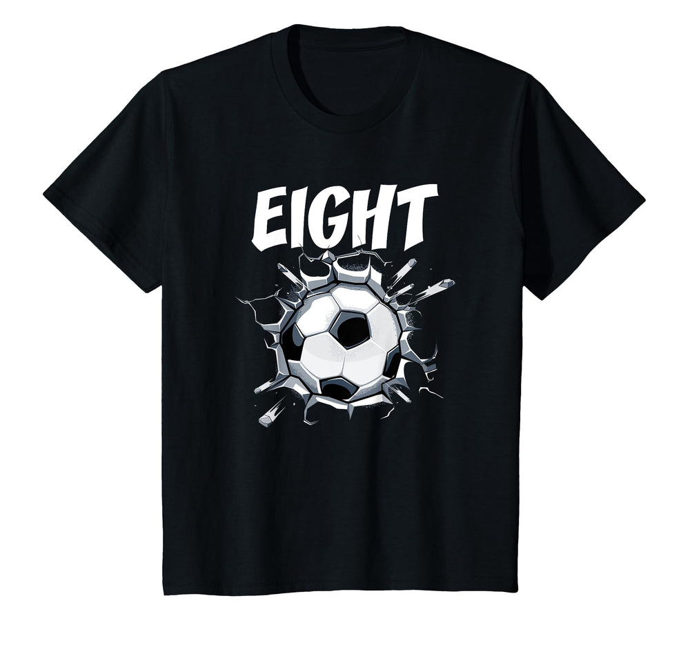 8 Year Old Soccer Birthday Party T-Shirt - Casual Everyday Wear for Adults