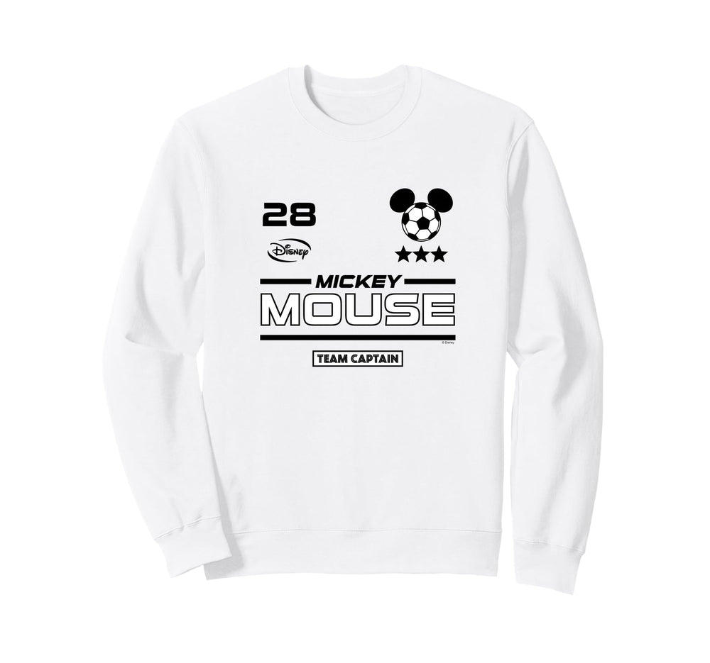 Mickey Mouse Team Captain Sweatshirt - Casual Everyday Wear for Adults