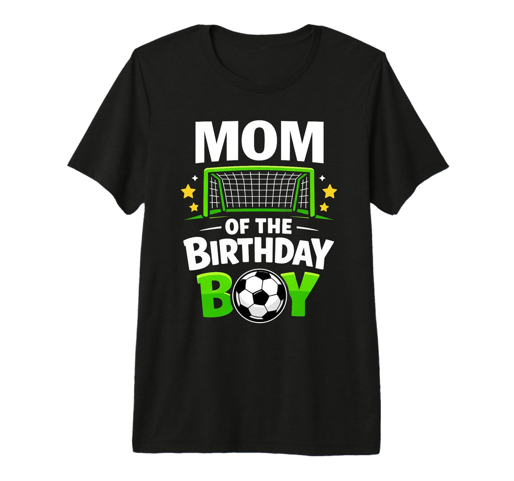 Mom Birthday Soccer Ball Tri Blend T-Shirt - Trendy Graphic Unisex