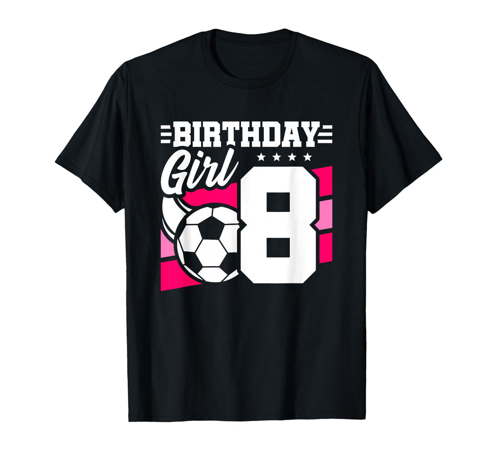 Soccer Birthday Party 8 Year Old 8Th T-Shirt - Novelty Apparel Unisex